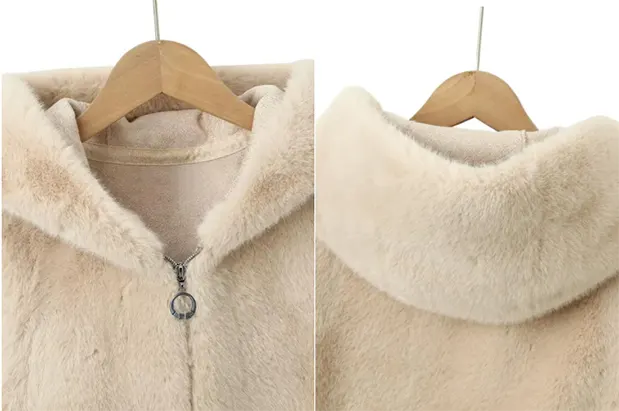 Multi-color Hooded Premium Soft Faux Fur Waistcoat